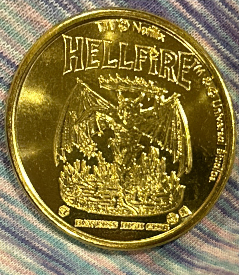 Universal Studios Halloween Horror Nights 2023 Hellfire Hawkins High Club  coin collectible - Main Image 2