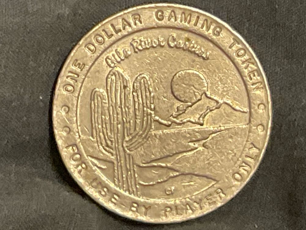 Gila River Casino One Dollar Gaming Token  coin collectible - Main Image 2