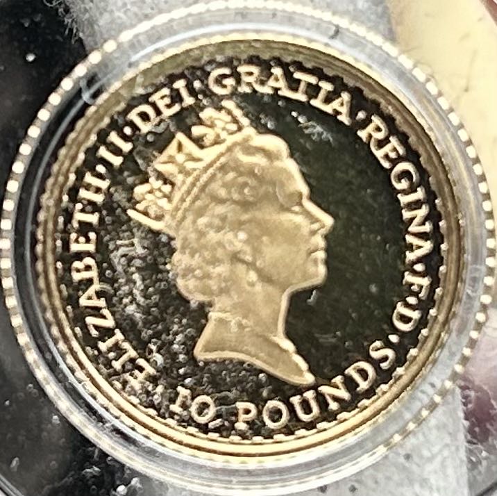 2018 Britannia - Proof 1/10th Gold  coin collectible - Main Image 2