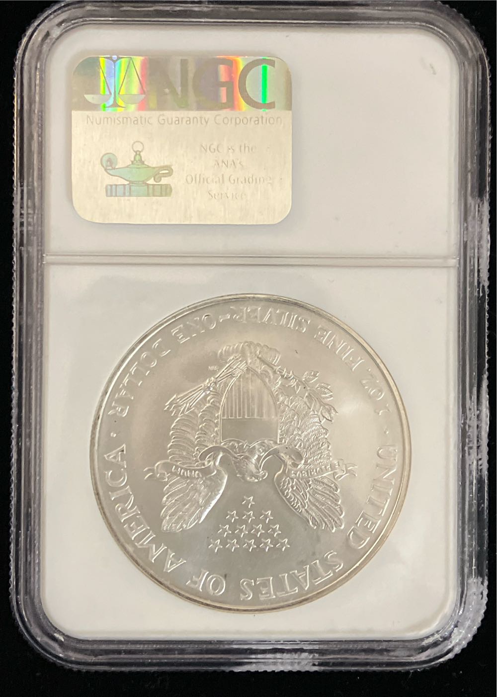 1996 Silver Eagle  coin collectible - Main Image 2