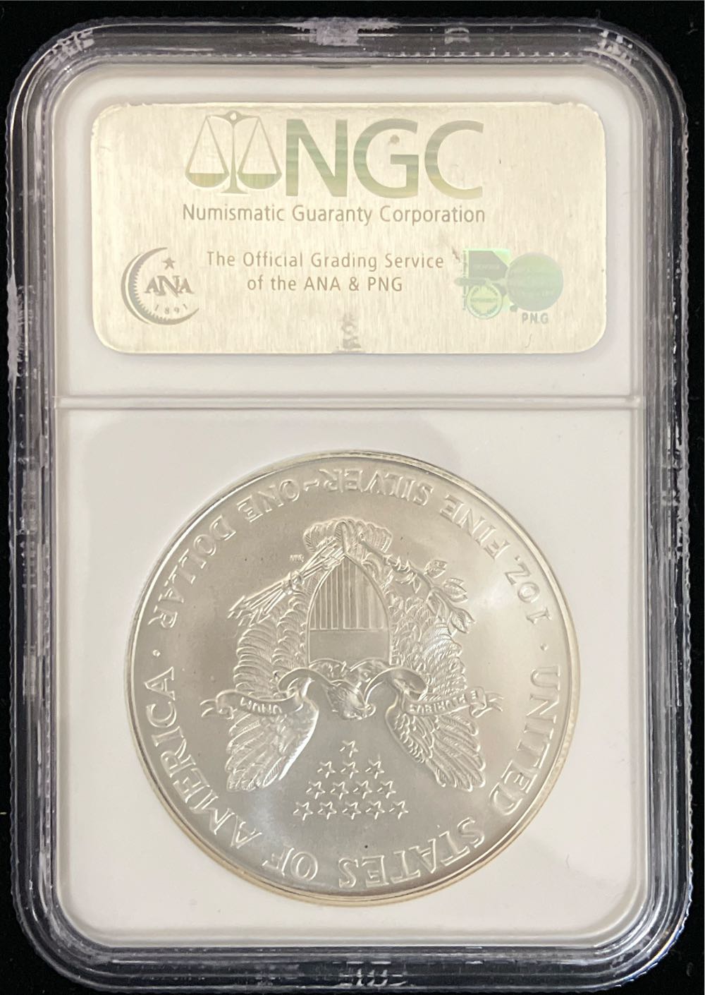 1995 Silver Eagle  coin collectible - Main Image 2
