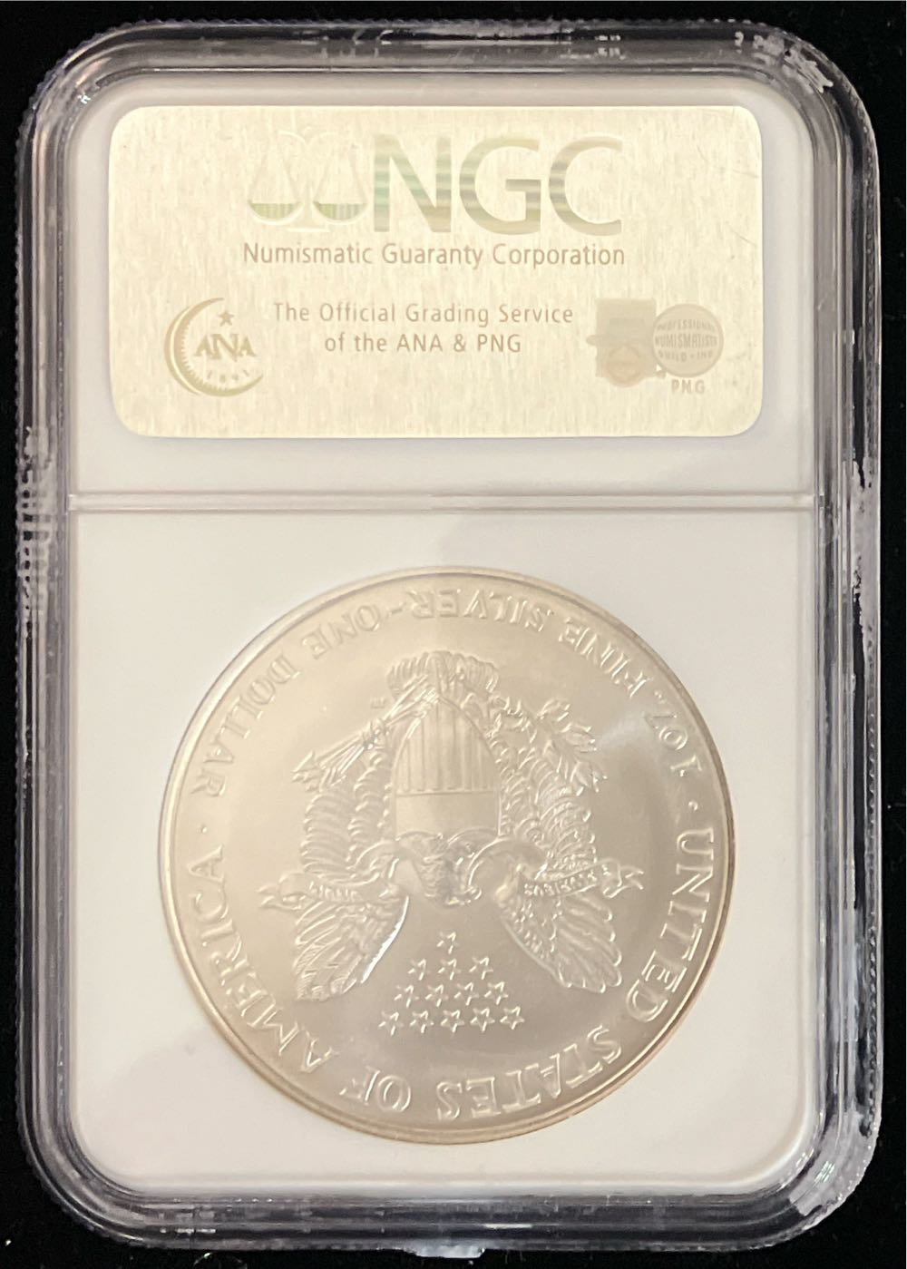 1995 Silver Eagle  coin collectible - Main Image 2