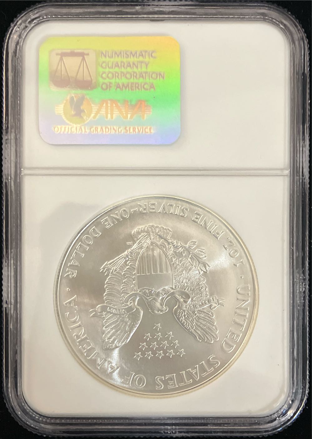 1998 Silver Eagle  coin collectible - Main Image 2