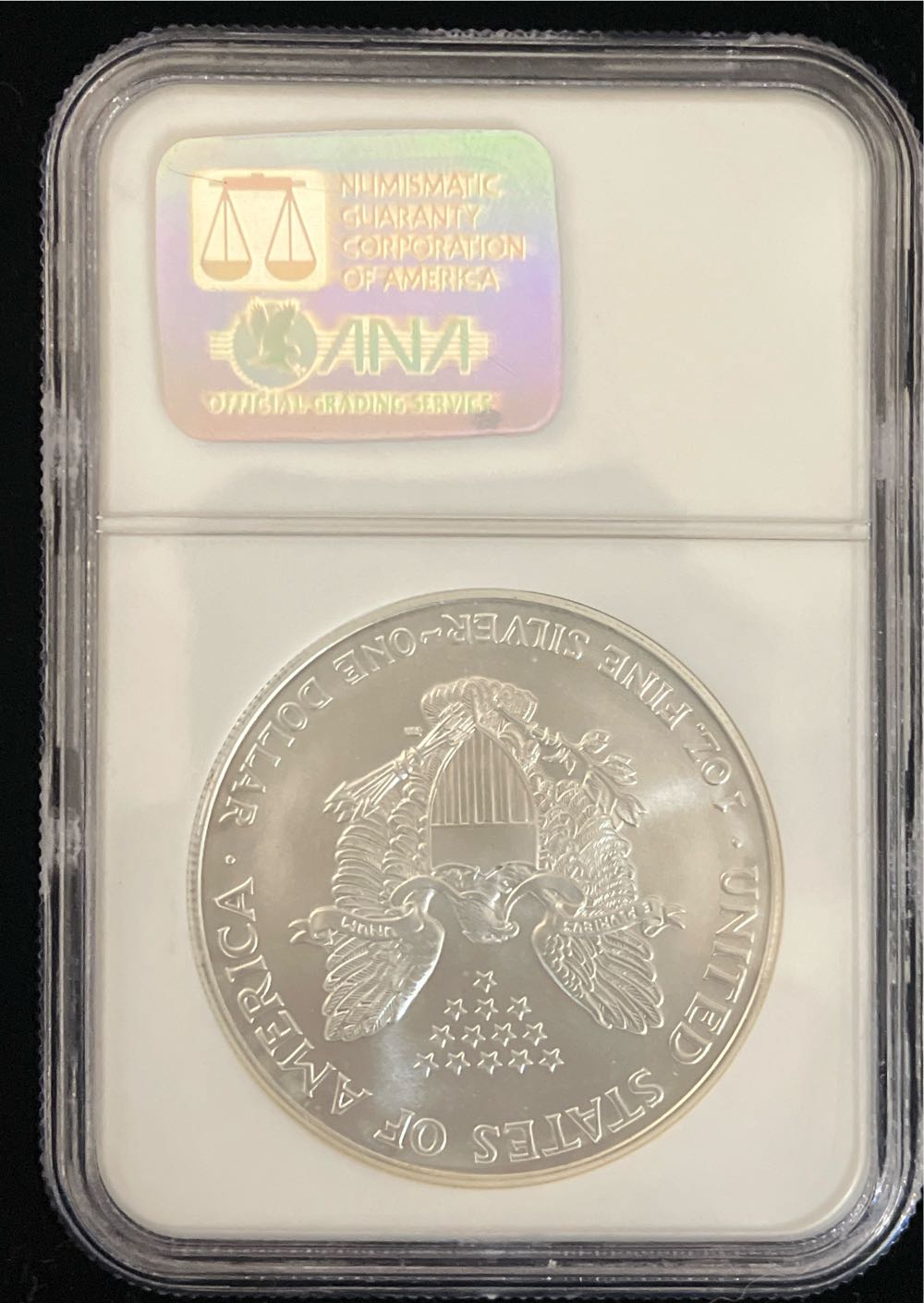 1999 Silver Eagle  coin collectible - Main Image 2