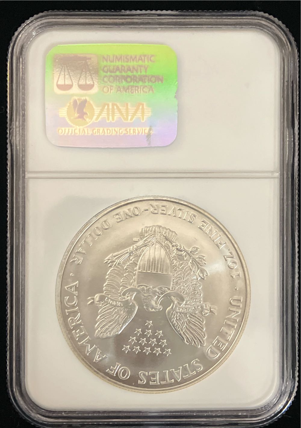 2001 Silver Eagle  coin collectible - Main Image 2