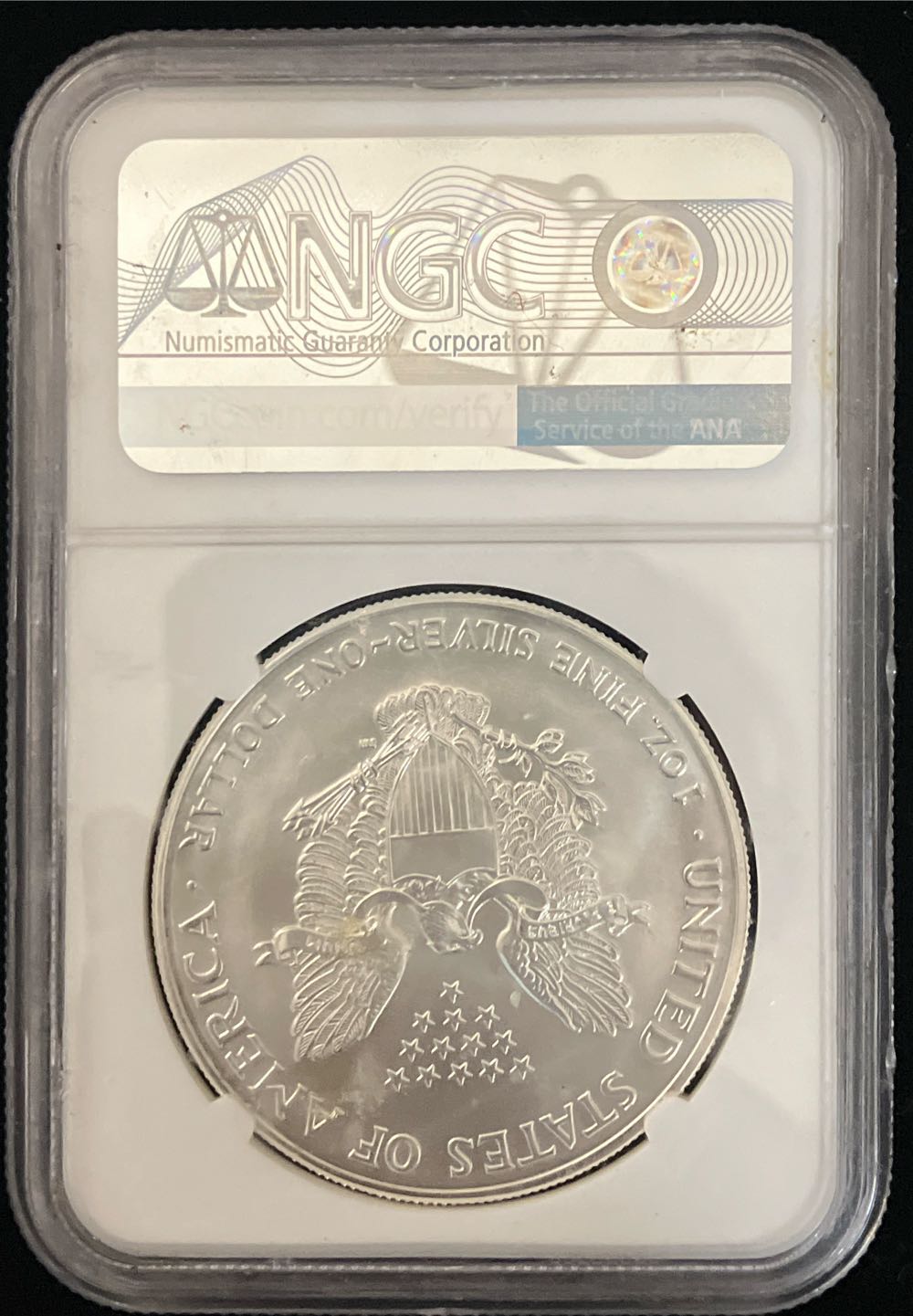 2002 Silver Eagle  coin collectible - Main Image 2