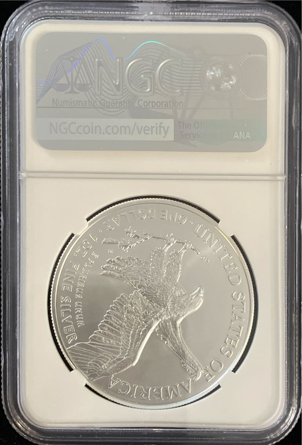2022 W Silver Eagle  coin collectible - Main Image 2