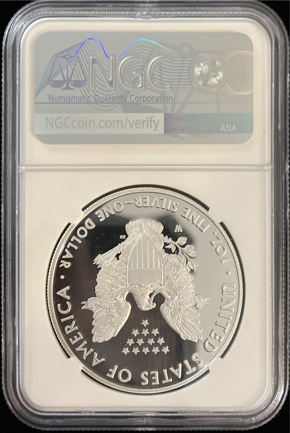 2020 W Silver Eagle Proof  coin collectible - Main Image 2