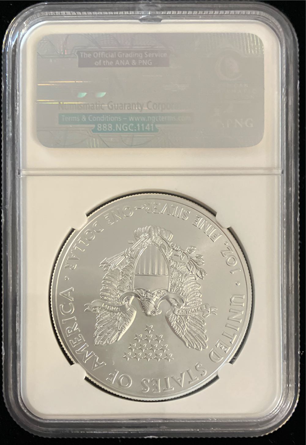 2012 Silver Eagle  coin collectible - Main Image 2
