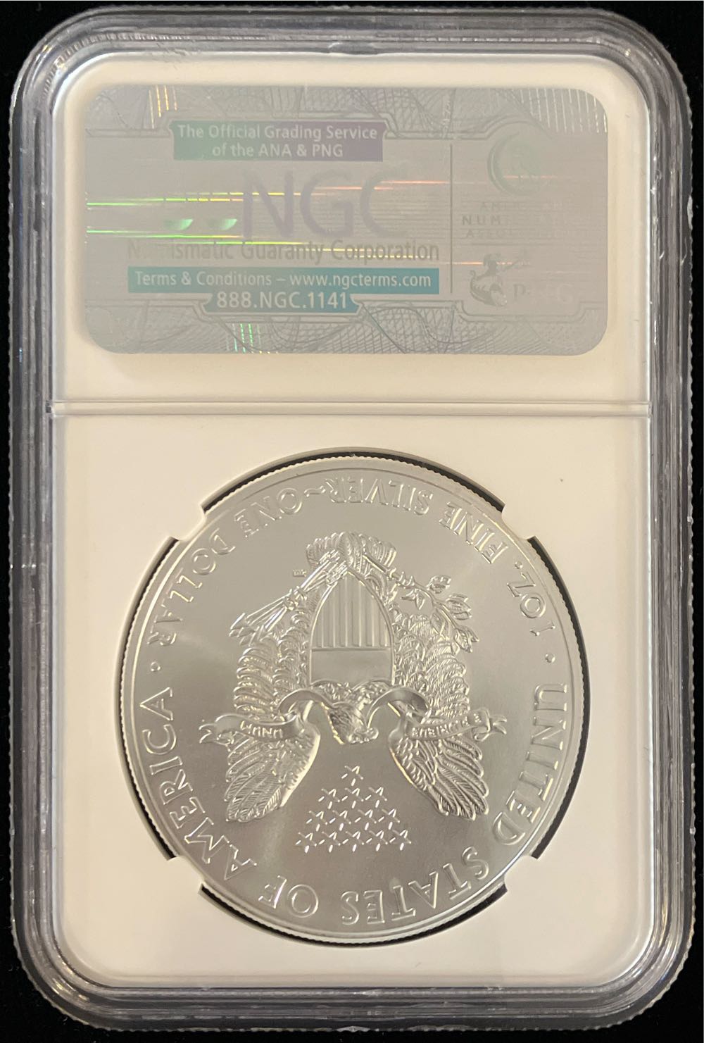 2011 Silver Eagle  coin collectible - Main Image 2