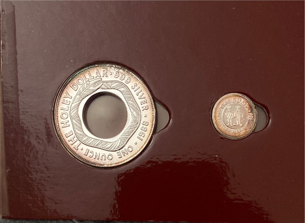 Holey Dollar And dump  coin collectible - Main Image 2