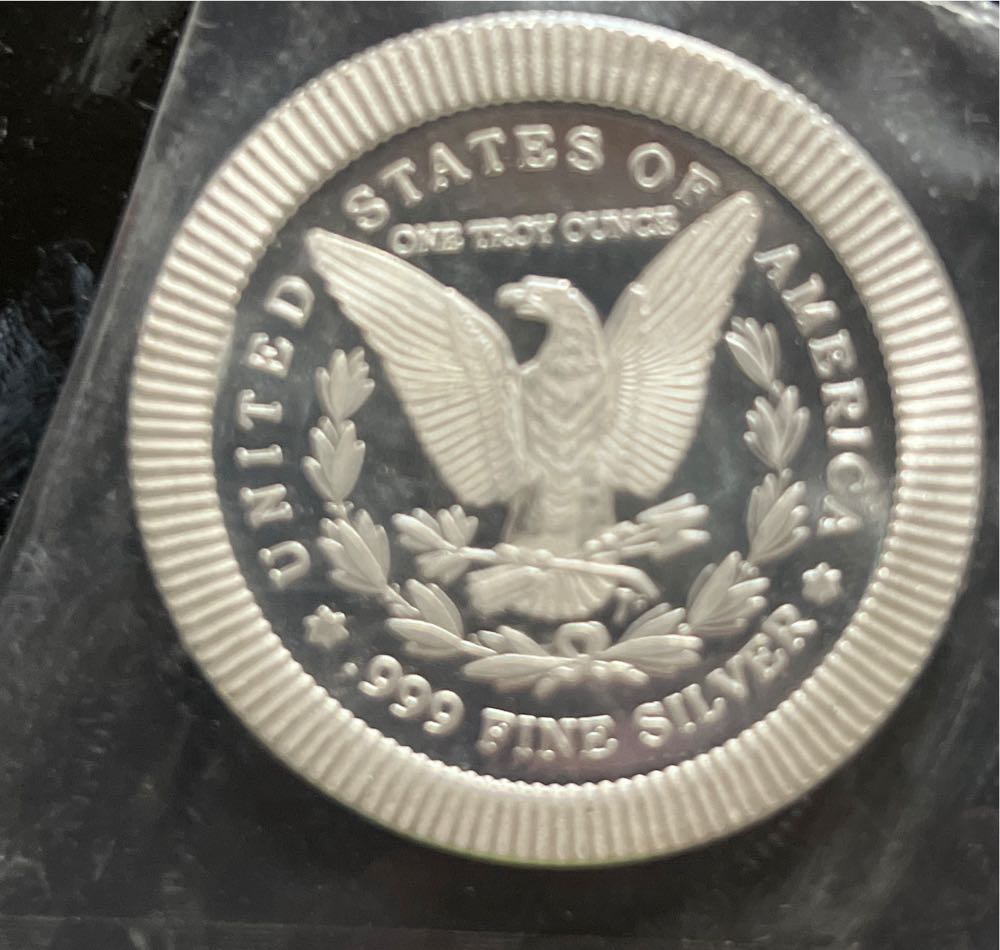 Morgan Silver Round 1 Oz  coin collectible - Main Image 2