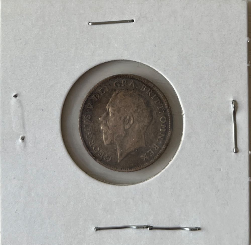 British 1914 Six Pence George V 6 Pence Coin (Mom’s Collection)  coin collectible - Main Image 2