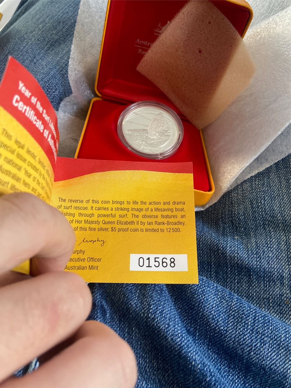 Perth Mint Silver Coin 1 Oz Proof Year Of The Lifesaver  coin collectible [Barcode 9314688012684] - Main Image 2