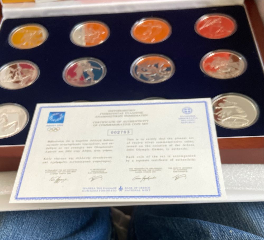 2004 Greece Olympic 12 Coin Set  coin collectible - Main Image 2