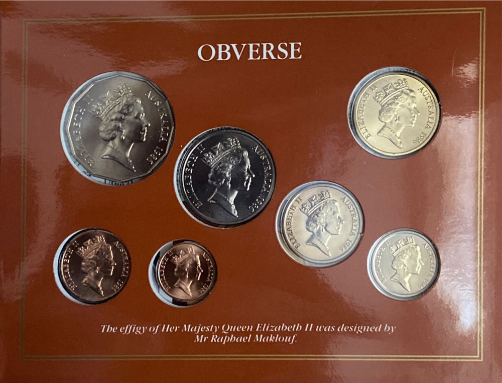 1986 Uncirculated Set  coin collectible - Main Image 3