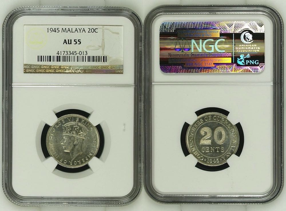 ¢20 | 1943 Malaya  coin collectible - Main Image 3