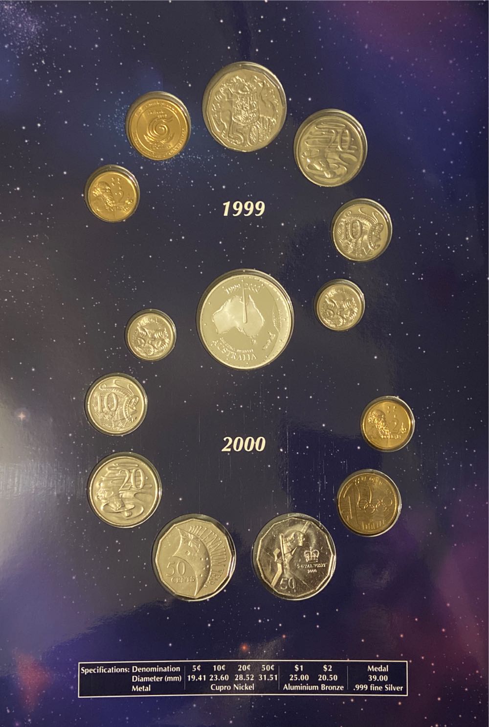 1999-2000 Millenium Coin & Medal Collection  coin collectible - Main Image 2