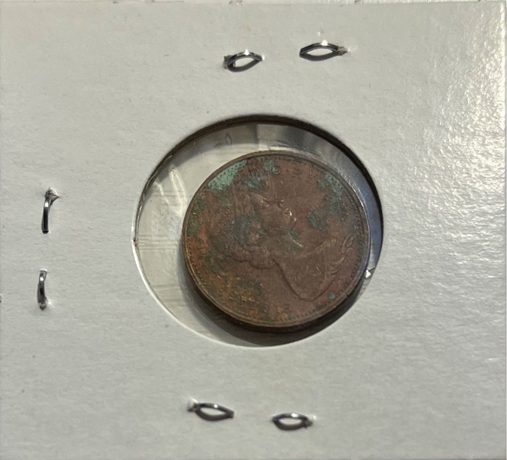 Canadian 1974 Elizabeth II 1 Cent Penny (Mom’s Collection)  coin collectible - Main Image 2