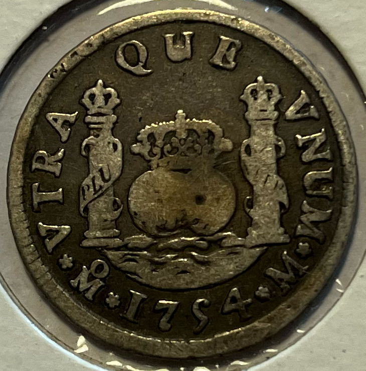 Mexico 2 Reales 1754  coin collectible - Main Image 2