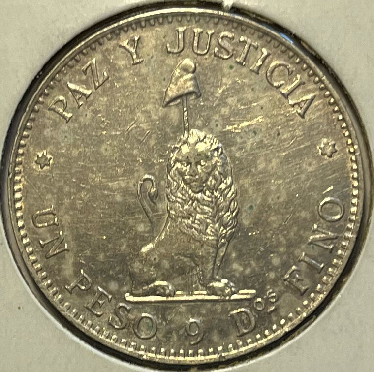 Paraguay 1 Peso 1889  coin collectible - Main Image 2