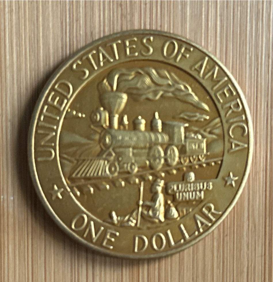 One Dollars Usa Réplique  coin collectible [Barcode 31574078377] - Main Image 2