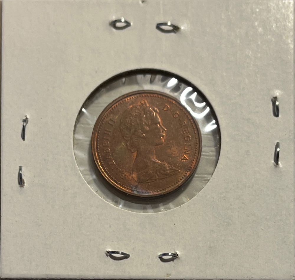 Canadian 1980 Elizabeth II 1 Cent Penny (Mom’s Collection)  coin collectible - Main Image 2