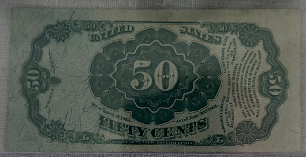 Fractional Currency 50 Cent  coin collectible - Main Image 2