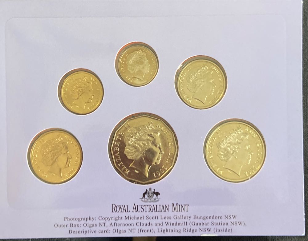 2002 Australia Year Of The Outback Six Coin Uncirculated Set  coin collectible [Barcode 9314688006300] - Main Image 2