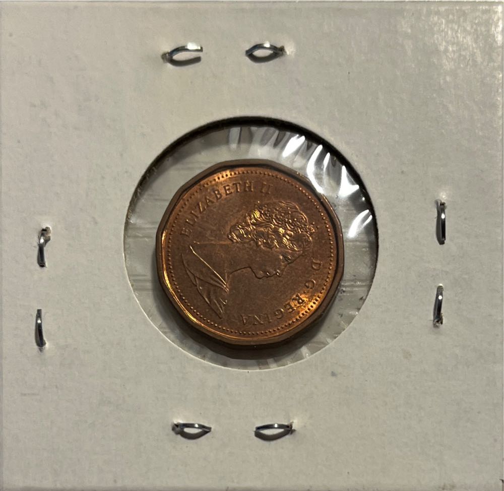 Canadian 1986 Elizabeth II 1 Cent Penny (Mom’s Collection)  coin collectible - Main Image 2