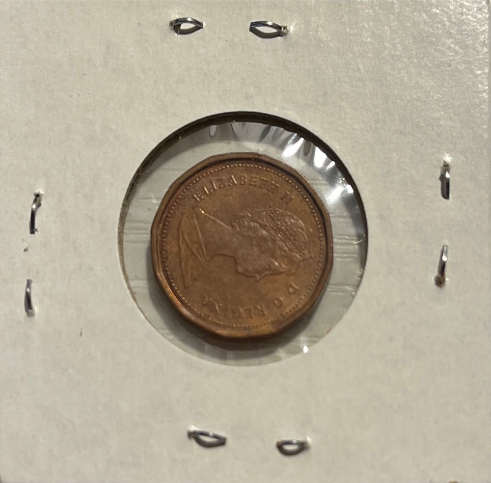 Canadian 1988 Elizabeth II 1 Cent Penny (Mom’s Collection)  coin collectible - Main Image 2