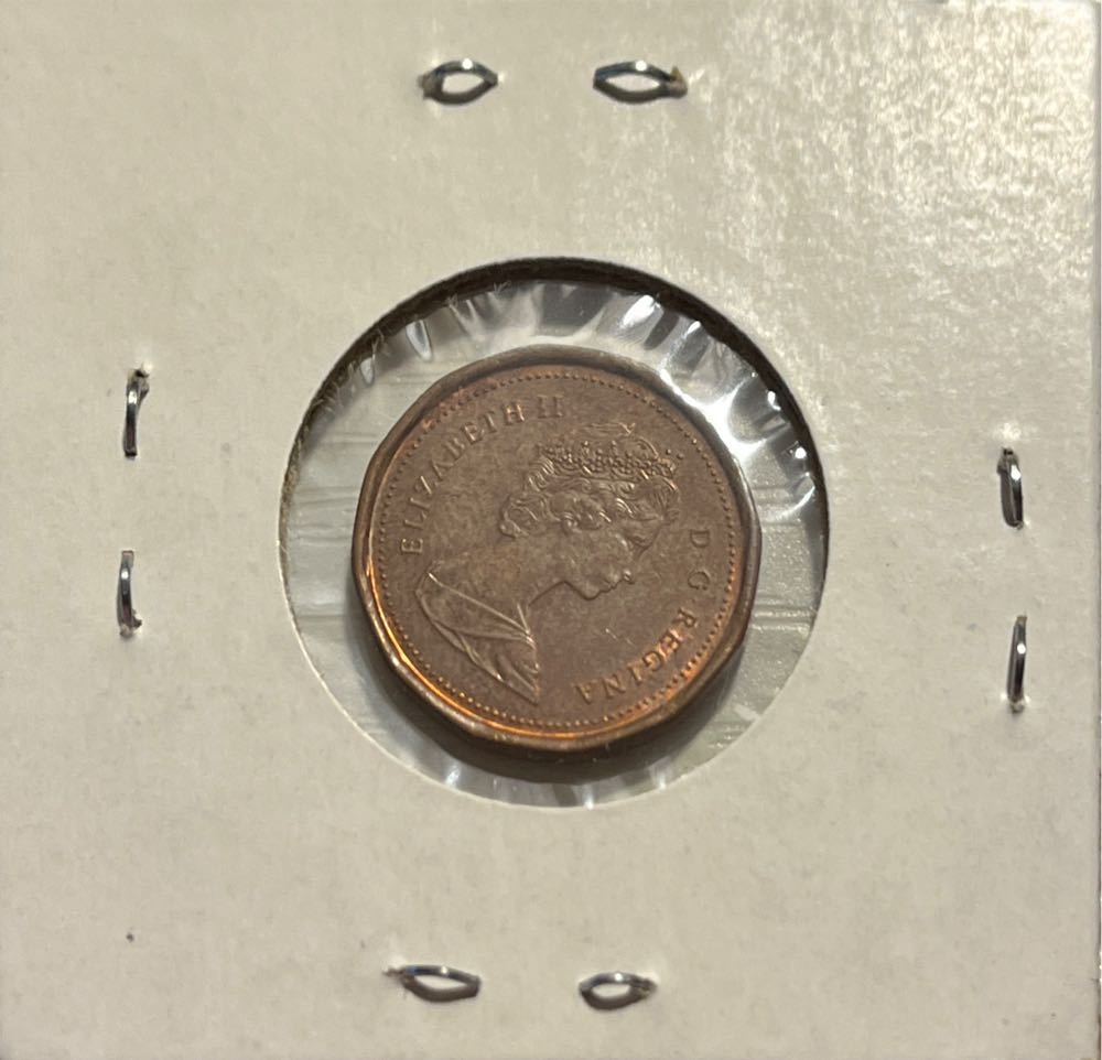 Canadian 1989 Elizabeth II 1 Cent Penny (Mom’s Collection)  coin collectible - Main Image 2