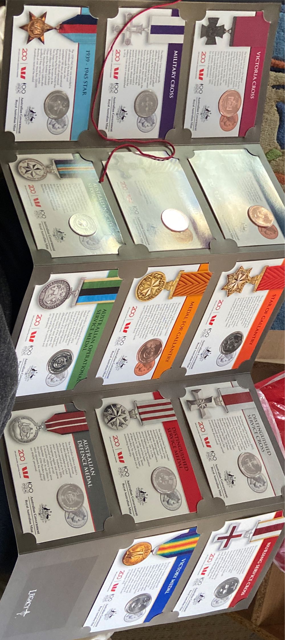 Legends Of The Anzacs Medal Of Honour Coin Collection  coin collectible - Main Image 2