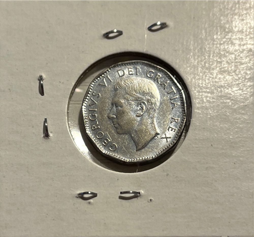Canadian 1952 George VI 5 Cent Nickel (Mom’s Collection)  coin collectible - Main Image 2