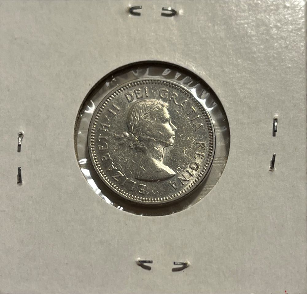 Canadian 1963 Elizabeth II 5 Cent Nickel (Mom’s Collection)  coin collectible - Main Image 2