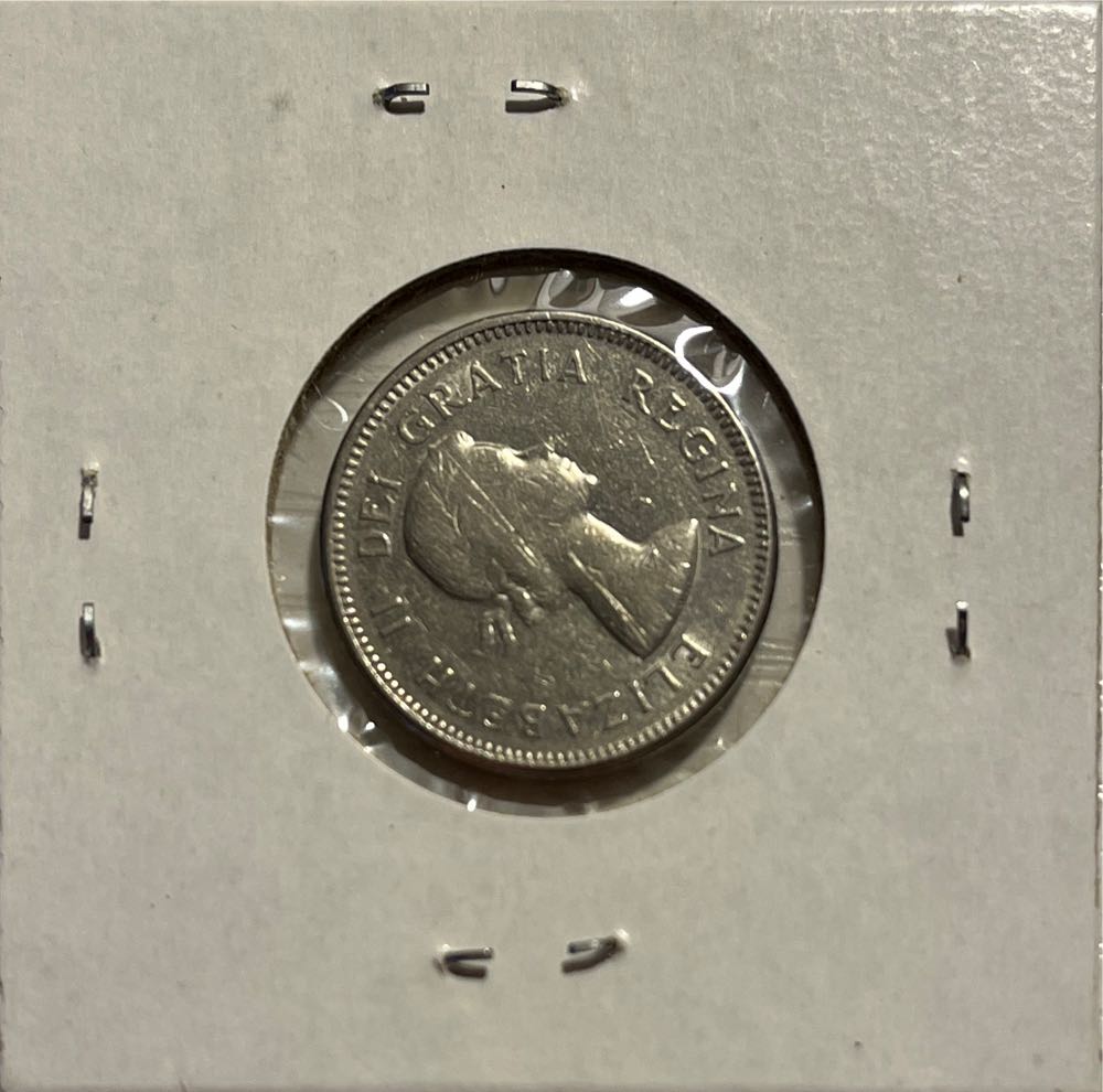 Canadian 1964 Elizabeth II 5 Cent Nickel (Mom’s Collection)  coin collectible - Main Image 2