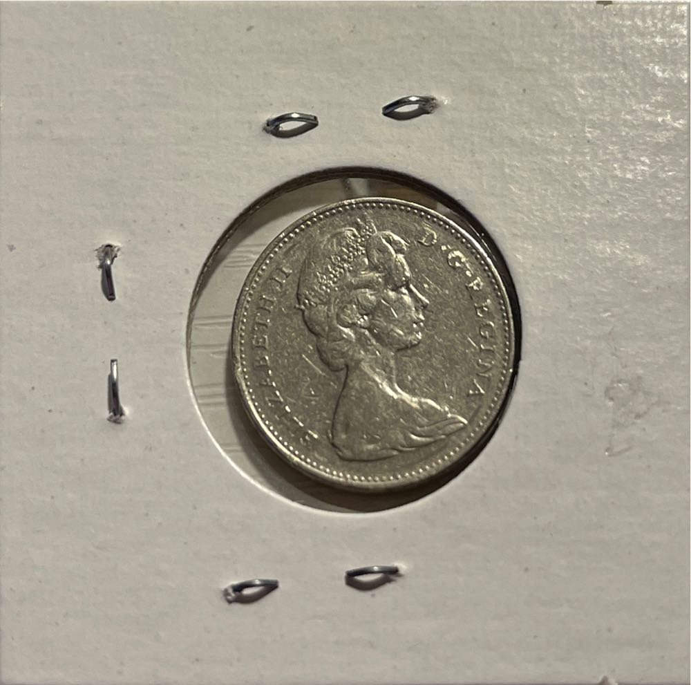 Canadian 1968 Elizabeth II 5 Cent Nickel (Mom’s Collection)  coin collectible - Main Image 2