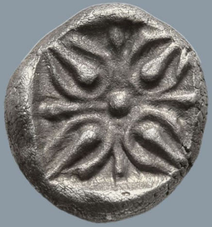 SATRAPS of CARIA. Hekatomnos. (Circa 392/1-377/6 BC) AR Obol (9mm 1.01g)  coin collectible - Main Image 2