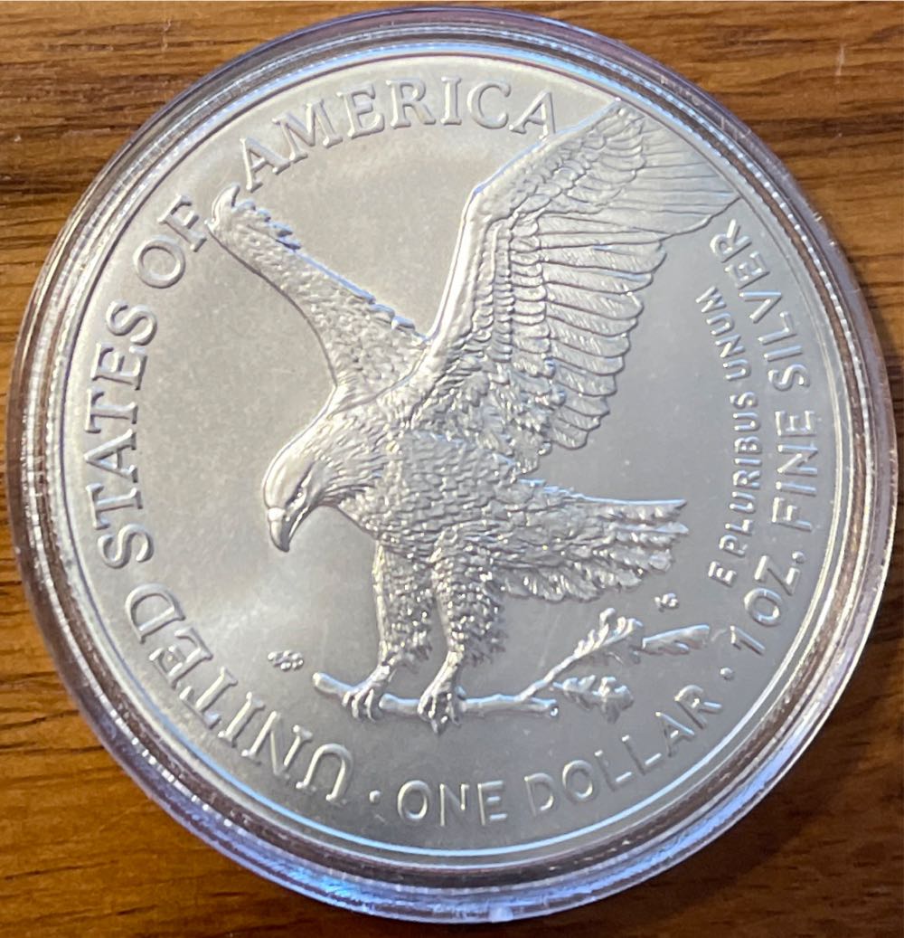 2024 US Mint American Eagle One Ounce Silver Uncirculated  coin collectible - Main Image 2