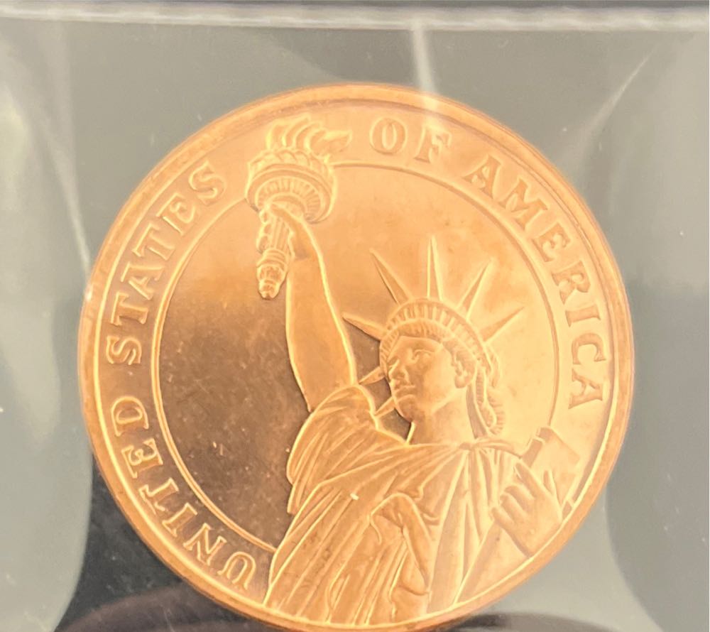 Las Vegas Triple 7 Jackpot Copper Round 1 Oz  coin collectible - Main Image 2