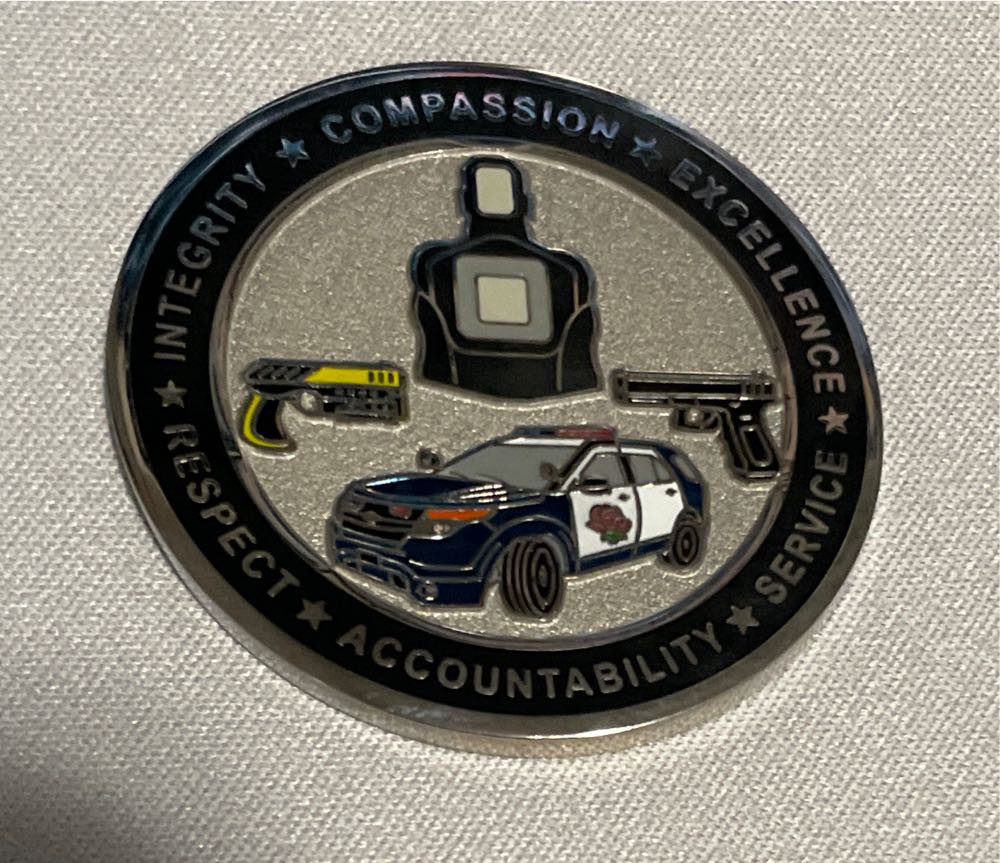 Portland Police Bureau Training Division Challenge Coin  coin collectible - Main Image 2