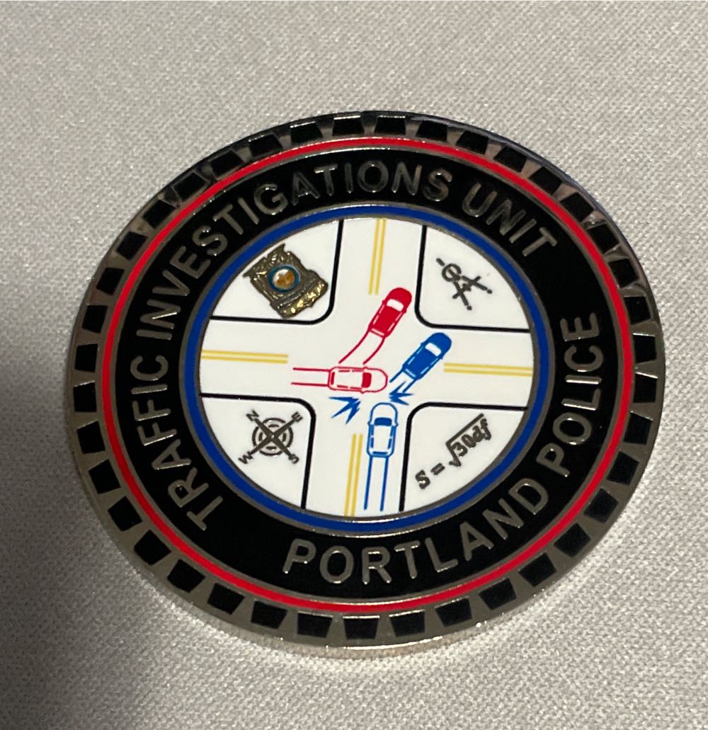 Portland Police Bureau Major Crash Team Challenge Coin  coin collectible - Main Image 2