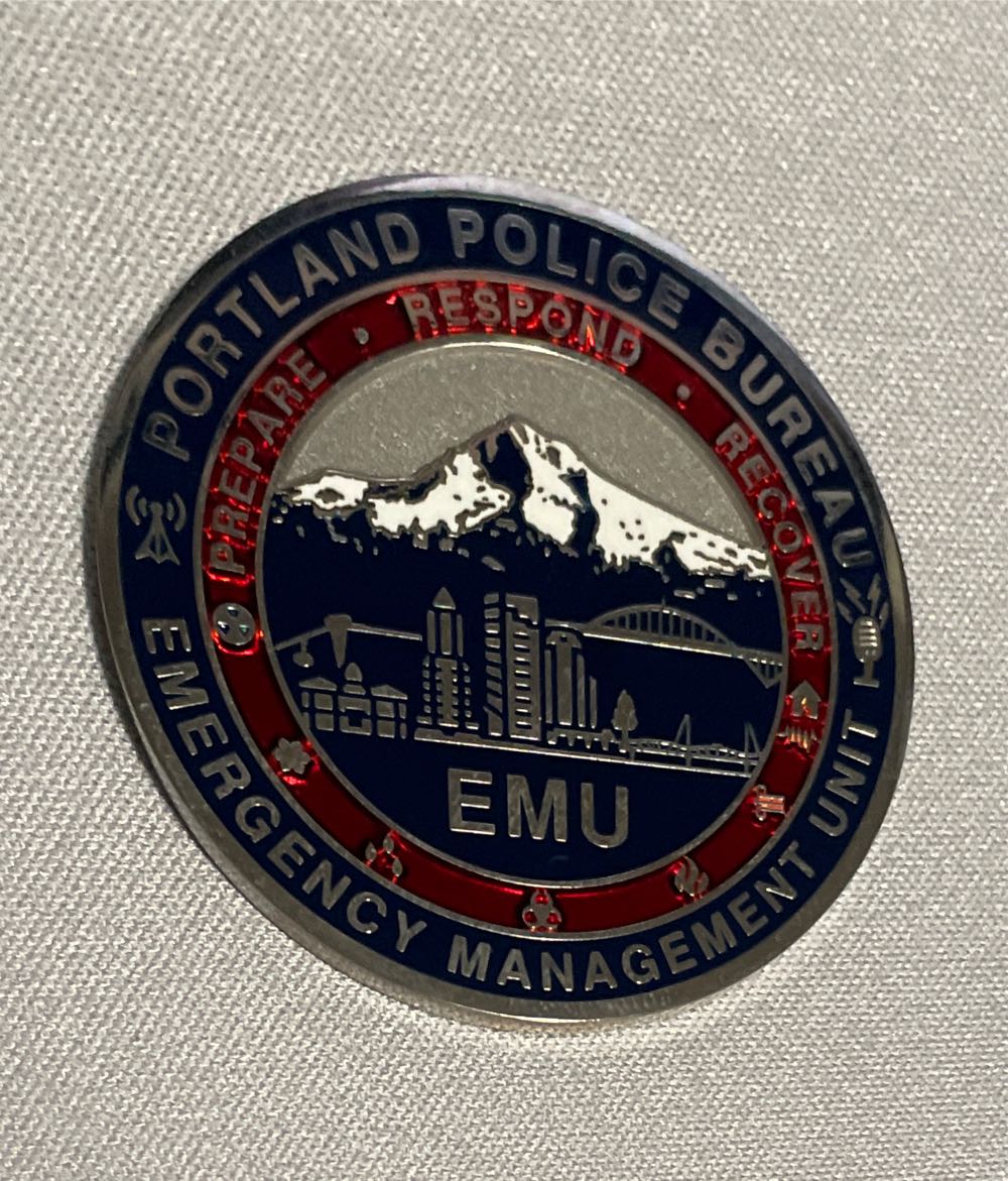 Portland Police Bureau Emergency Management Coin Challenge Coin  coin collectible - Main Image 2