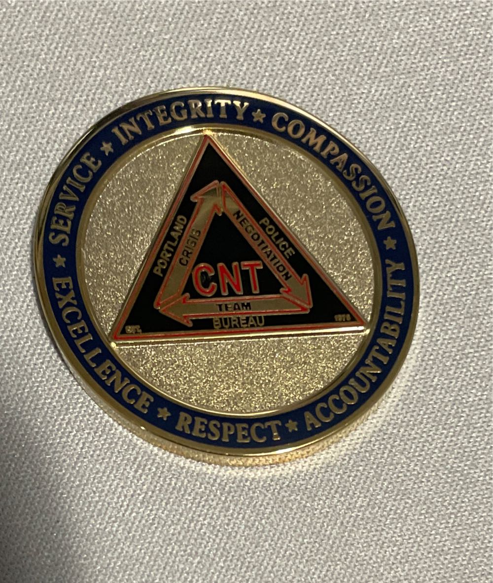 Portland Police Bureau Crisis Negotiation Team Challenge Coin  coin collectible - Main Image 2