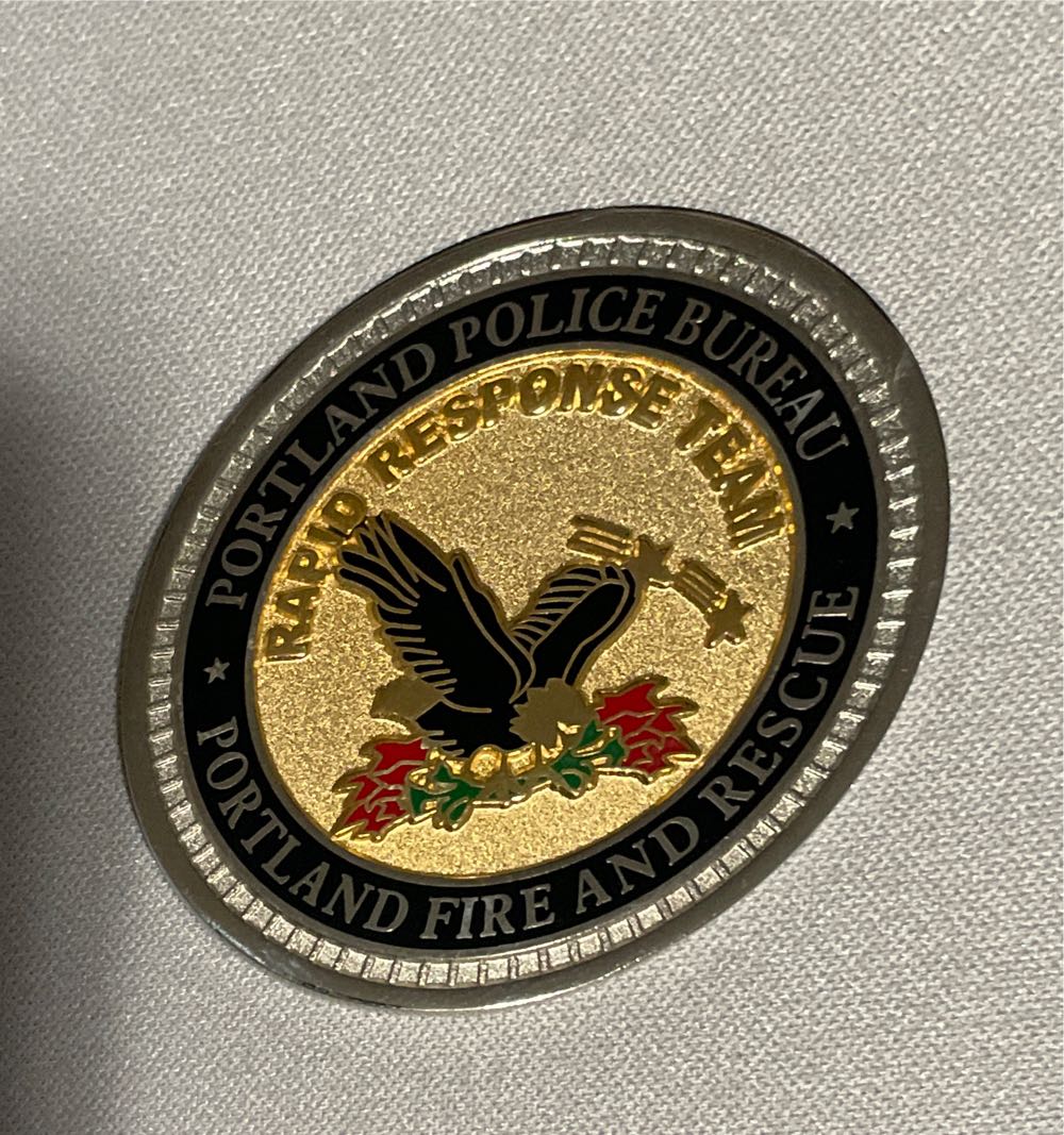 Portland Police Bureau Rapid Response Team Challenge Coin  coin collectible - Main Image 2