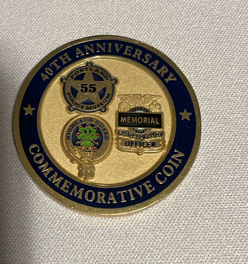 Portland Police Bureau Historical Society Challenge Coin  coin collectible - Main Image 2