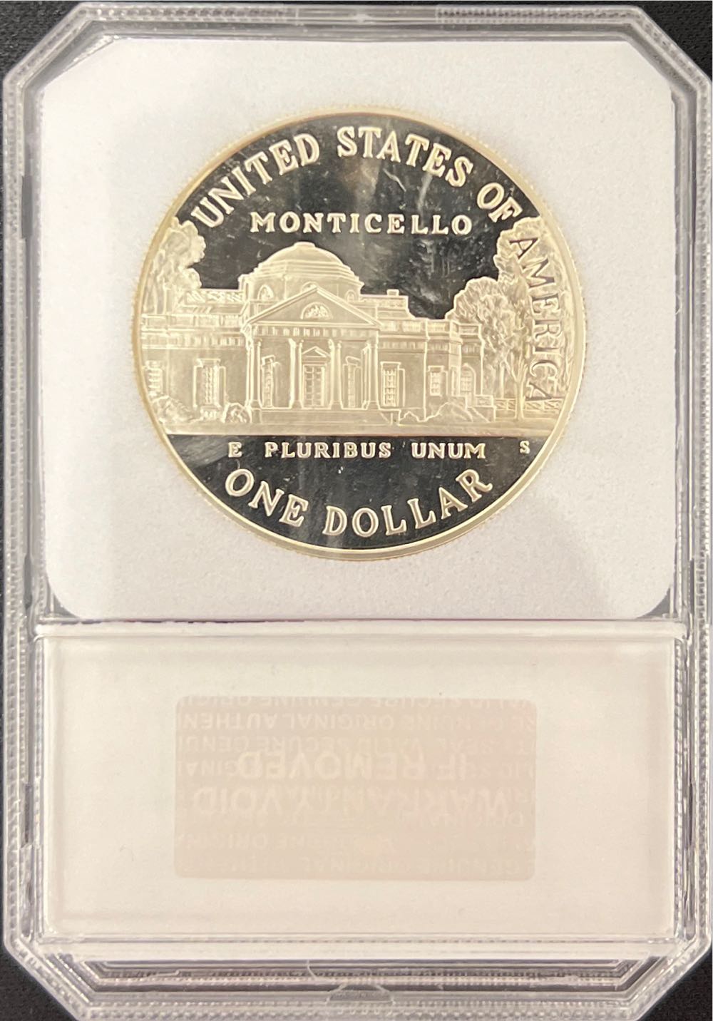 Jefferson Commemorative Dollar - 1993 S  coin collectible - Main Image 2