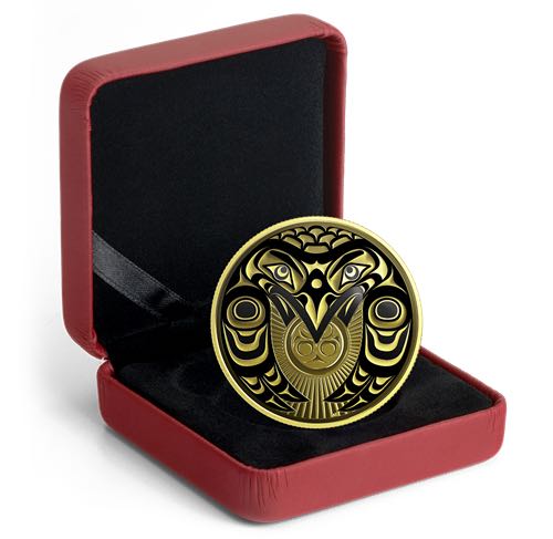 Corbeau apportant la lumière - Pièce en or 14 carats)  coin collectible [Barcode 623932085749] - Main Image 3