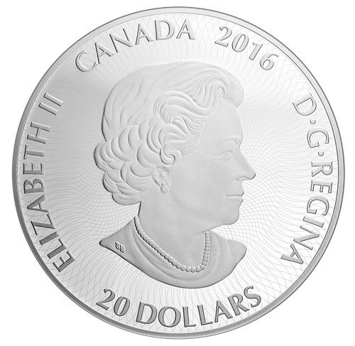 Kaléidoscope d’emblèmes canadiens : L’ours polaire - Pièce colorée de 1 oz en argent pur  coin collectible [Barcode 623932080478] - Main Image 2