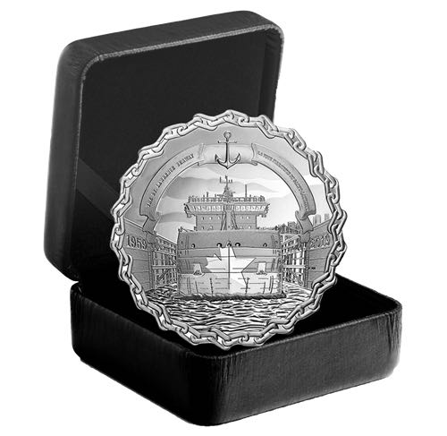 Voie maritime du St-Laurent : 60 ans au coeur du continent - Pièce de 2 oz en argent pur  coin collectible [Barcode 623932094642] - Main Image 3